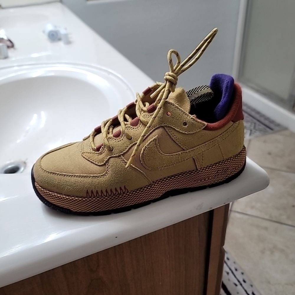 Nike Yellow and Purple Sneakers